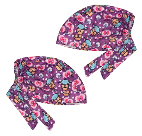 Gorro Medico Quirúrgico - Dia Del Prematuro - 17 Nov - Lila