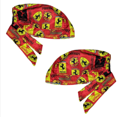Gorro Medico Quirúrgico - Ferrari F1 - Rojo 3