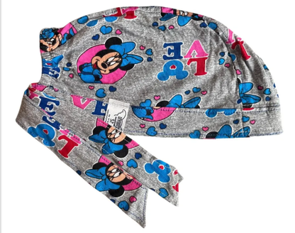 Gorro Medico Quirúrgico - Minnie Mouse - Gris