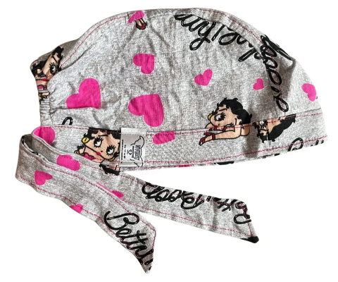 Gorro Medico Quirúrgico - Betty Boo - Gris