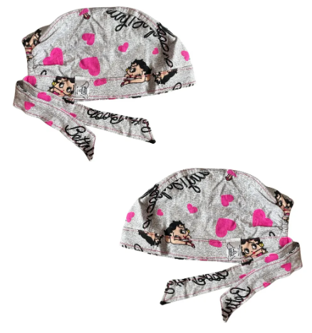 Gorro Medico Quirúrgico - Betty Boo - Gris