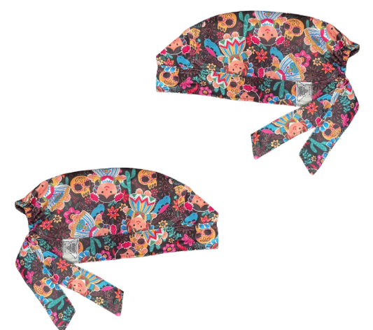 Gorro Medico Quirúrgico - Muñeca Mexicana Lele - Negro