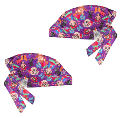 Gorro Medico Quirúrgico - Frida Kahlo Mex -Lila