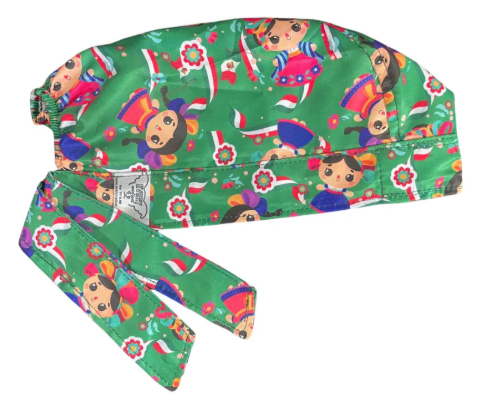 Gorro Medico Quirúrgico - Muñeca Mexicana Lele - Verde