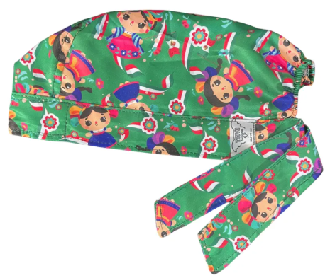Gorro Medico Quirúrgico - Muñeca Mexicana Lele - Verde