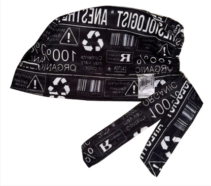 Gorro Medico Quirúrgico - Anestesiología - Enfermería - Hospital - Negro 3