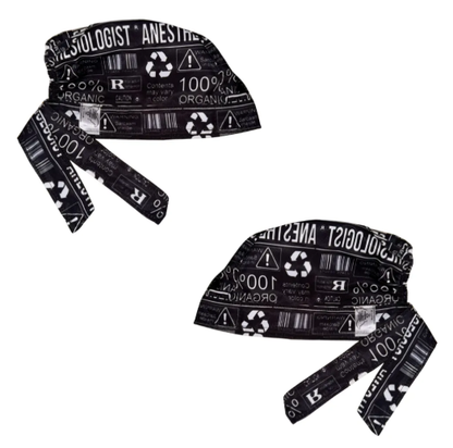 Gorro Medico Quirúrgico - Anestesiología - Enfermería - Hospital - Negro 3