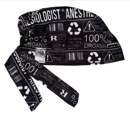 Gorro Medico Quirúrgico - Anestesiología - Enfermería - Hospital - Negro 3