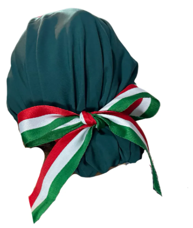 Gorro Medico Quirúrgico - Fiesta Patrias - Listón - México - Verde