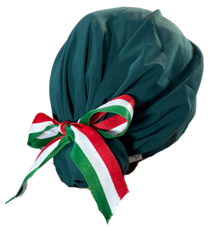 Gorro Medico Quirúrgico - Fiesta Patrias - Listón - México - Verde