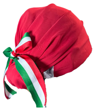 Gorro Medico Quirúrgico - Fiesta Patrias - Listón - México - Rojo