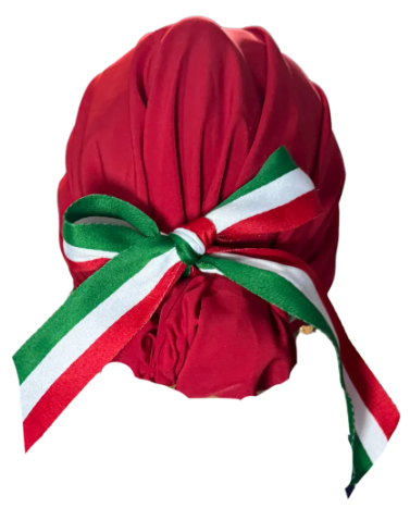 Gorro Medico Quirúrgico - Fiesta Patrias - Listón - México - Rojo