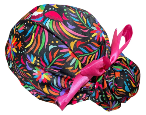 Gorro Medico Quirúrgico - Bordado Mexicano - México - Negro
