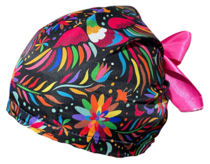 Gorro Medico Quirúrgico - Bordado Mexicano - México - Negro