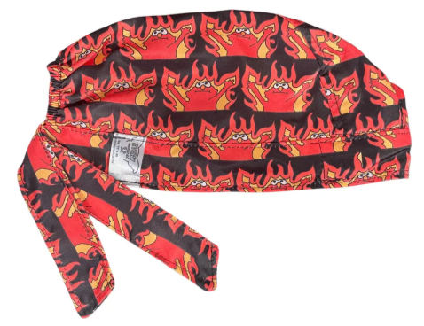 Gorro Quirúrgico - Elmo - On Fire-  Meme - Caos