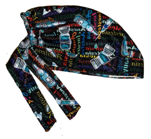 Gorro Medico Quirúrgico - Anestesiologia - Negro 2