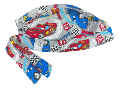 Gorro Medico Quirúrgico - Cars - Nascar - Gris 2