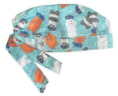 Gorro Medico Quirúrgico - Osos Escandalosos - Polar - Panda - Pardo - Celeste