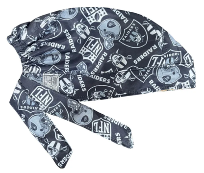 Gorro Medico Quirúrgico - Las Vegas - Raiders - NFL - Negro