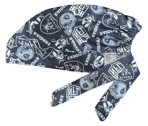 Gorro Medico Quirúrgico - Las Vegas - Raiders - NFL - Negro