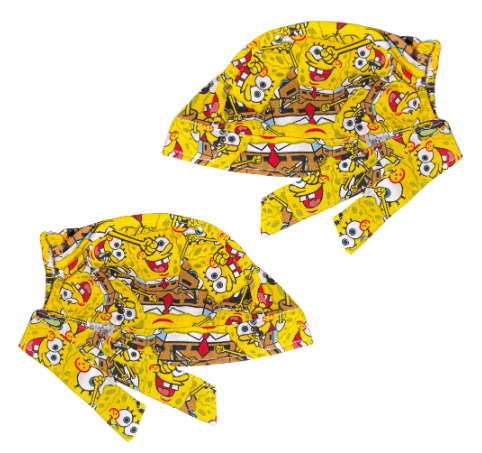 Gorro Medico Quirúrgico - Bob Esponja - Amarillo