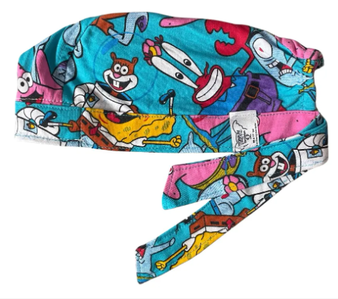 Gorro Medico Quirúrgico - Bob Esponja - Azul