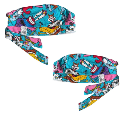 Gorro Medico Quirúrgico - Bob Esponja - Azul