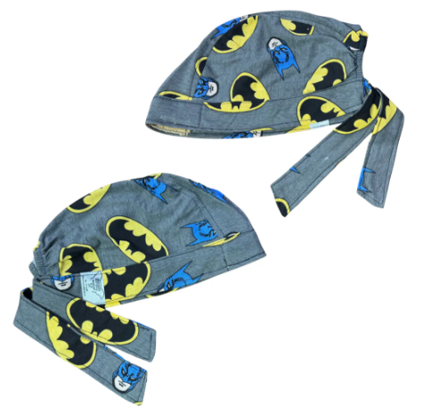 Gorro Medico Quirúrgico - Batman - Gris