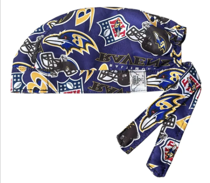 Gorro Quirúrgico Medico Baltimore Ravens Nfl Antifluidos