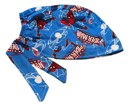 Gorro Medico Quirúrgico - Estampado - Spiderman - Azul 2