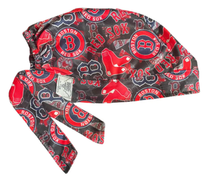 Gorro Medico Quirúrgico - Boston Red Sox - Béisbol - Negro