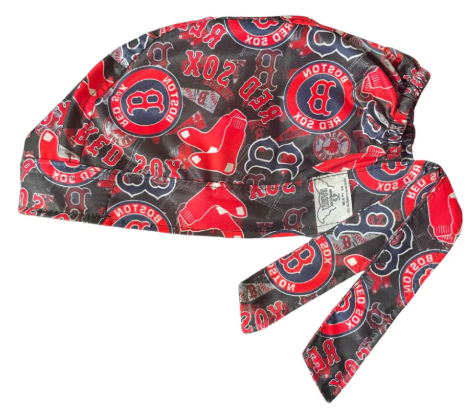 Gorro Medico Quirúrgico - Boston Red Sox - Béisbol - Negro