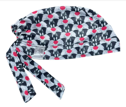 Gorro Medico Quirúrgico - El Gato Silvestre & Piolín - Negro