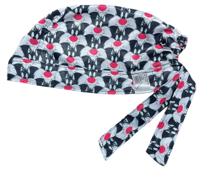 Gorro Medico Quirúrgico - El Gato Silvestre & Piolín - Negro