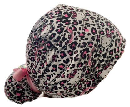 Gorro Quirúrgico - Hello Kitty Rosa - Listón - Animal