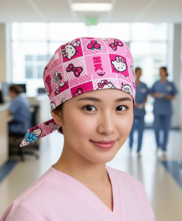Gorro Quirúrgico Hello Kitty Rosa Cordones - Antisudor - Every Medical -  Dr. Gorrito