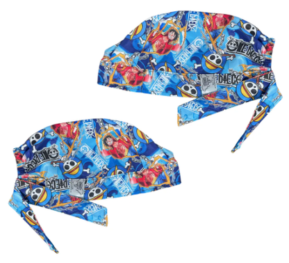 Gorro Medico Quirúrgico - One Piece Luffy - Antisudor - Azul