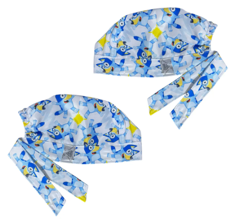 Gorro Medico Quirúrgico - Perrito Bluey - Azul