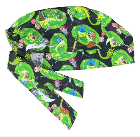 Gorro Medico Quirúrgico - Rick Y Morty - Caricaturas - Verde - RICK Y MORTY