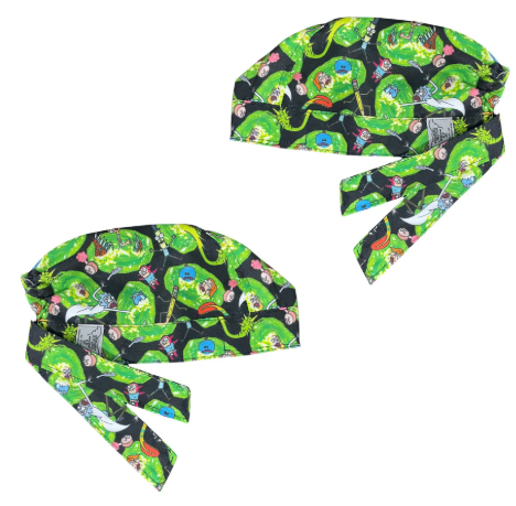 Gorro Medico Quirúrgico - Rick Y Morty - Caricaturas - Verde - RICK Y MORTY