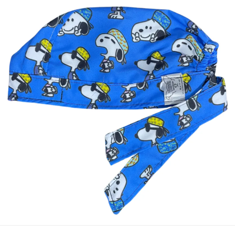Gorro Medico Quirúrgico - Snoopy - Celeste
