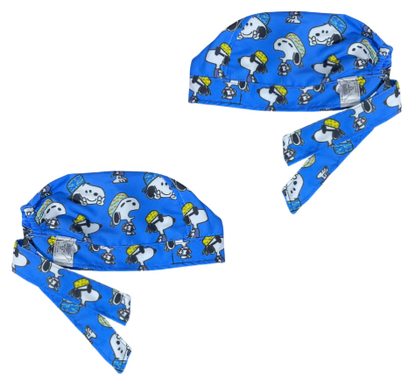 Gorro Medico Quirúrgico - Snoopy - Celeste