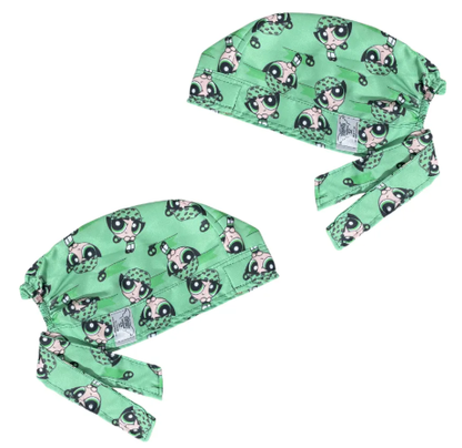 Gorro Medico Quirúrgico - Las Chicas Super Poderosas - Bellota - Verde