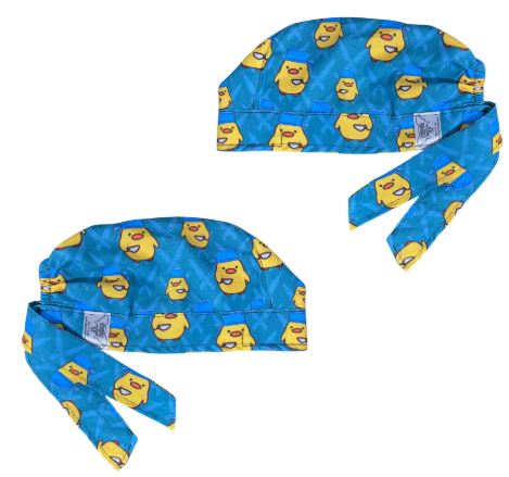 Gorro Medico Quirúrgico - Pollito / Pato - Cirujano - Celeste