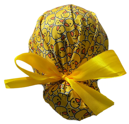 Gorro Medico Quirúrgico - Pollito / Pato - Cirujano - Listón - Amarillo