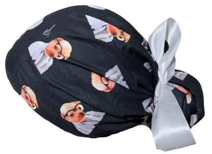 Gorro Medico Quirúrgico - Dr Perrito - Unos Pedillos - Negro - Listón