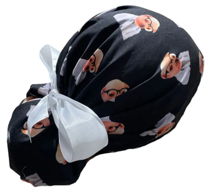 Gorro Medico Quirúrgico - Dr Perrito - Unos Pedillos - Negro - Listón