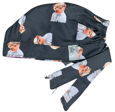 Gorro Medico Quirúrgico - Dr Perrito - Kesi Kes - Unos Pedillos - Negro