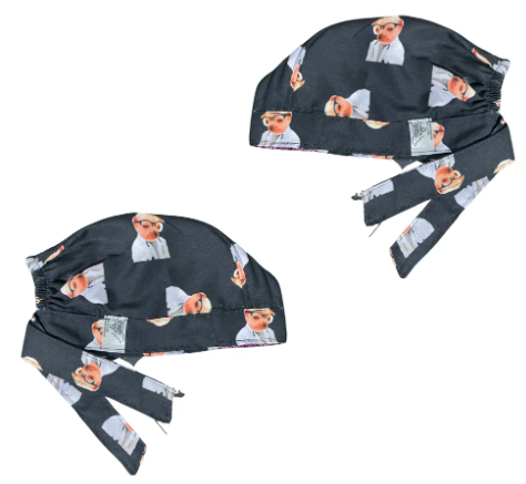 Gorro Medico Quirúrgico - Dr Perrito - Kesi Kes - Unos Pedillos - Negro
