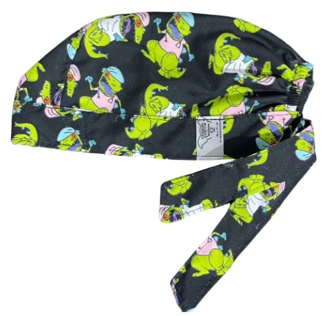 Gorro Medico Quirúrgico - Rugrats - Reptar 2 - Negro